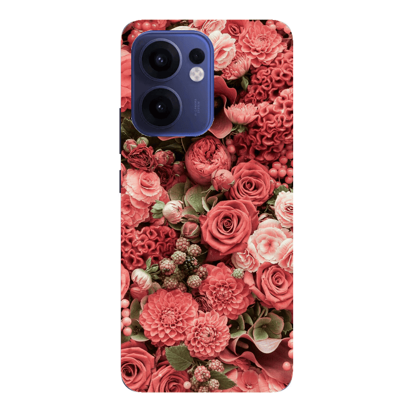 Oppo Reno13 FS Rose festival Transparent Silicone TPU Θήκη